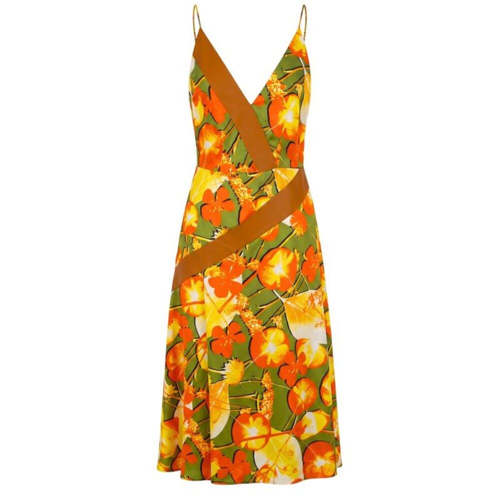 Trussardi Yellow Silk Women Women's Dress